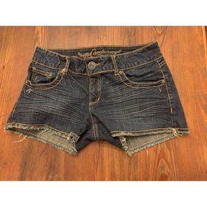 Candies factory distressed denim shorts, Junior women’s size 5 (bin F)